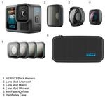 HERO13 Black+HB-Series Lens Bundle Actioncam+3 Objektiv-Module+4er-Pack ND-Filter