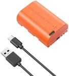 5407 Kamera Akku f&uuml;r Canon LP-E6P (orange)