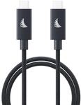USB-C 4.0 Blue Gray 1 m Solid Flex Cable, 240W