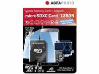 AgfaPhoto 10613, AgfaPhoto 128GB microSDXC-Karte inkl. Adapter UHS-I C10/U3/V30/A1
