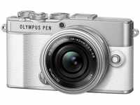 Olympus V205111WE000, Olympus PEN E-P7 weiß+3,5-5,6/14-42 mm EZ, silber, Kamerakit