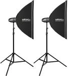 Newcomer 300 II Studioblitz Set mit Softboxen