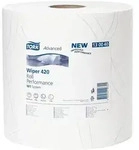 Tork Advanced Wischtuch 420 Rolle Performance, wei&szlig;, 369 mm