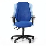 Balance-B&uuml;rostuhl EXETER LADY mit Armlehnen f&uuml;r gesundes Sitzen, blau