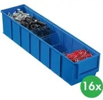 Regalk&auml;sten ShelfBox Typ B - 91 x 400 x 81 mm, 16 Stk., blau