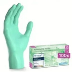ARNOMED RAINBOW NITRIL PEPPERMIINT GREEN Nitrilhandschuhe mintgr&uuml;n puderfrei,...