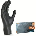 ARNOMED CLASSIC LATEX BLACK Latexhandschuhe schwarz puderfrei, VE 100 St&uuml;ck L