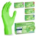 ARNOMED RAINBOW NITRIL LIME GREEN Nitrilhandschuhe gr&uuml;n puderfrei, VE 100 St&uuml;ck 8/M