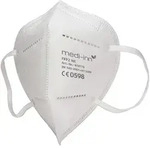 Medi-Inn FFP2 NR Atemschutzmasken ohne Ventil, 4-lagig, CE-Nummer: 0589, wei&szlig; wei&szlig;