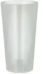 Starpak Mehrweg-Trinkbecher 0,4 l &Oslash; 7,5 cm, 14,5 cm transluzent unzerbrechlich...
