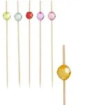 PAPSTAR Fingerfood - Picker 12 cm farbig sortiert "Pearl", 10 x 100 St&uuml;ck 1000