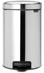 Brabantia newIcon Tretm&uuml;lleimer 12 Liter mit feuerfestem Metall-Inneneimer Edelstahl