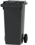 Vepa Bins Mini Container 120 Liter mit Klappdeckel grau