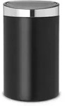 Brabantia Touch New Abfallbeh&auml;lter 40 Liter Edelstahl Schwarz