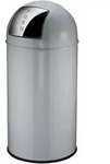 EKO Pushcan Abfallbeh&auml;lter 40 Liter Edelstahl matt geb&uuml;rstet
