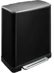 EKO E-Cube Recycling Tretm&uuml;lltrenner Edelstahl 1x28 und 1x18 Liter Edelstahl matt,