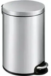 EKO Serene Treteimer 20 Liter Klappdeckel mit Pedal Edelstahl matt geb&uuml;rstet