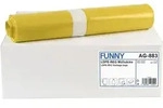 FUNNY LDPE-Regenerat M&uuml;lls&auml;cke 120 Liter, 28 my (Typ 60) gelb