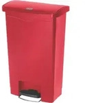 Rubbermaid Slim Jim Step on Abfallbeh&auml;lter 50 Liter Front Step rot