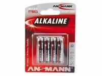 Ansmann 5015553, Ansmann LR03 Red-Line Micro (AAA)-Batterie Alkali-Mangan 1.5V 4St.,