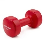 Sport-Thieme Fausthantel "Vinyl", 6 kg, Dunkelrot