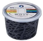 AFH Webshop Therapieknete, Schwarz, extra fest, 12x12x8 cm, 454 g