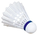 Victor Badminton-B&auml;lle "Shuttle 2000", Wei&szlig;, Blau, Mittel