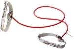 TheraBand Fitness-Tube "Bodytrainer mit Griffen", Rot, Mittel