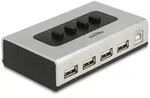 Delock Umschalter USB 2.0 mit 1 x Typ-B Buchse zu 4 x Typ-A Buchse manuell