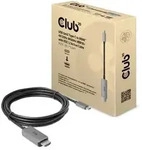 CLUB3D USB Gen2 Type-C to HDMI 4K120Hz 8K60Hz HDR10 with DSC1.2 Active Cable...