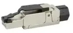 LogiLink MP0040 Drahtverbinder RJ-45 Schwarz, Metallisch