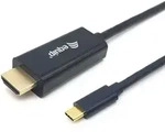 Equip USB-C auf HDMI Kabel, M/M, 1.0m, 4K/30Hz