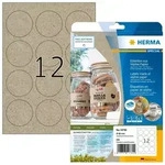 HERMA 10762 selbstklebendes Etikett Rund Permanent Braun 240 St&uuml;ck(e)