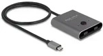 DeLOCK USB 10 Gbps USB Type-C Switch 2 auf 1 bidirektional 8K