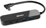 Lindy 43334 Schnittstellen-Hub USB 3.2 Gen 2 (3.1 Gen 2) Type-C 10000 Mbit/s Schwarz