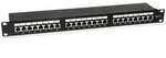 Equip 24-Ports Cat.6 Geschirmtes Patch Panel, schwarz
