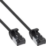 InLine Patchkabel slim, U/FTP, Cat.8.1, TPE halogenfrei, schwarz, 3m