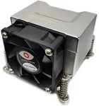 Inter-Tech Q-5 Prozessor K&uuml;hlk&ouml;rper/Radiator 6 cm Schwarz, Silber 1 St&uuml;ck(e)