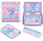 Herlitz Loop Plus Ocean Lights Schulranzen-Set M&auml;dchen Polyester Blau, Pink
