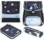 Herlitz Loop Plus Cyber Soccer Schulranzen-Set Junge Polyester Blau, Dunkelblau
