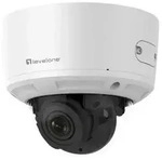 LevelOne Gemini Zoom IP Camera, 8-MP, H.265, 802.3af, Poe, IR LEDs, Indoor/Outdoor,