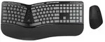 Conceptronic ERGO Kabelloses Set aus ergonomischer Tastatur und vertikaler Maus,