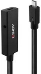 Lindy 43364 USB Kabel USB 3.2 Gen 2 (3.1 Gen 2) 5 m USB C 10 Gbit/s Schwarz