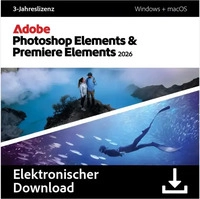 Adobe 30013288, ADOBE Photoshop & Prem.Elements 2026 3Y Download-Code, ESD