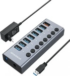 GrauGear G-HUB71-A, GRAUGEAR G-HUB71-A Schnittstellen-Hub USB 3.2 Gen 1 (3.1 Gen 1)