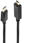 Lindy 36923 Videokabel-Adapter 3 m DisplayPort HDMI Typ A (Standard) Schwarz