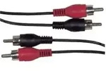 Schwaiger CIK5125 Audio-Kabel 10 m 2 x RCA Schwarz