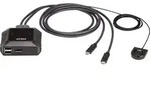 ATEN US3312 2-Port USB-C 4K DisplayPort KVM-Switch mit Remote