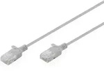 Digitus CAT 6 U-UTP Slim Patchkabel, 1 m, Grau