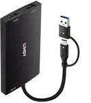 Lindy 43430 Videokabel-Adapter 0,11 m USB Typ-C 2 x HDMI Schwarz